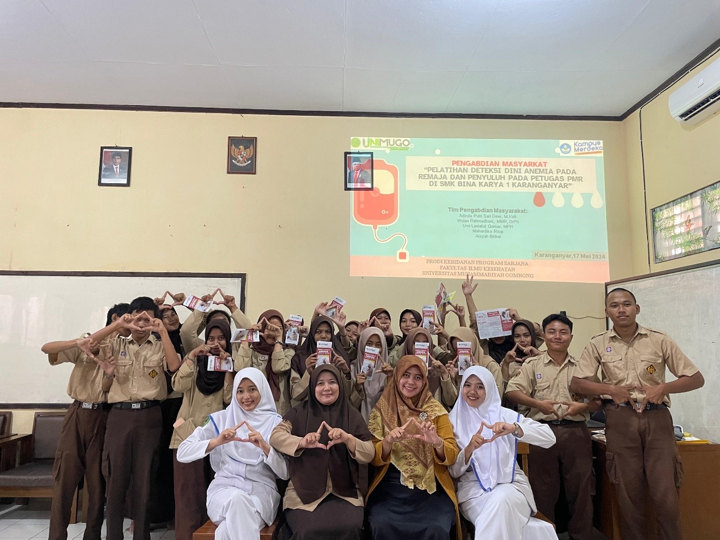 Pengabdian Masyarakat Universitas Muhammadiyah Gombong, Inisiasi Gerakan Remaja Putri Tanpa Anemia di SMK Bina Karya Karanganyar
